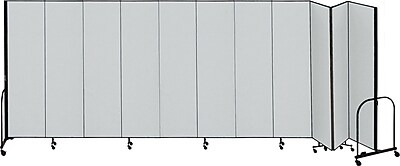 Screenflex Portable Room Divider Gray 8 H x 20 5 L
