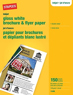 staples paper flyer brochure glossy reviewsnapshot write num average rating