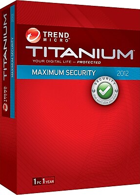 Trend Micro Titanium Maximum Security 2012 (1-User) [Boxed CD]