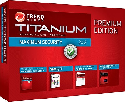 Trend Micro Titanium Maximum Security Premium 2012 (3-User) [Boxed CD]