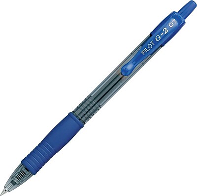 Pilot G2 Premium Retractable Gel Roller Pens Fine Point Blue 4 Pack 31058