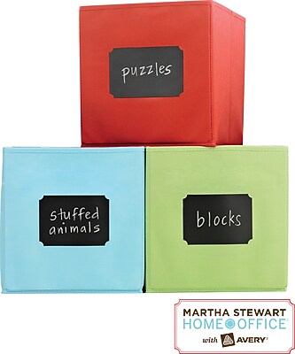 Martha Stewart Home Office™ with Avery™ Chalkboard Labels &amp; Chalk ...