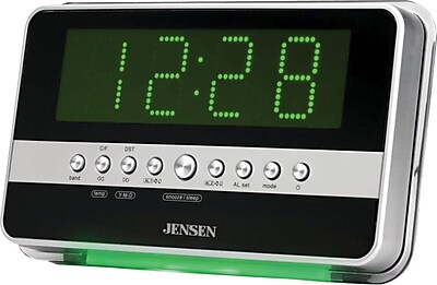 Jensen JCR 275 AM FM Dual Alarm Clock Radio