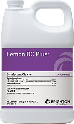 Brighton Professional™ Lemon DC Plus™ Disinfectant Cleaner, Lemon Scent ...