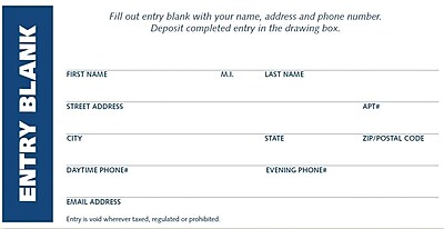 FoxfireÂ® Blank Entry Form Pads