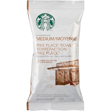 Starbucks® Pike Place® Roast Ground Coffee, Regular, 2.5 oz., 18 Packets Starbucks® Pike Place® Roast Ground Coffee, Regular, 2.5 oz., 18 Packets