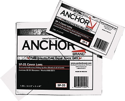 Anchor Brand Cover Lens 50 mm L x 50 mm W 70% CR 39 Plastic