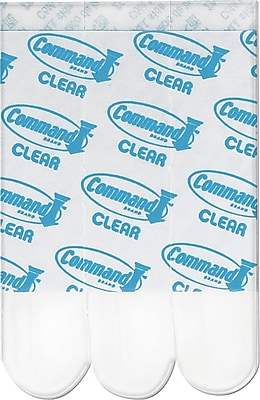 Command Clear Medium Refill Strips Clear 9 Pack