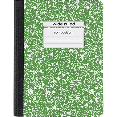 Staples® Composition Notebook, Wide Ruled, 9-3/4 Staples® Composition Notebook, Wide Ruled, 9-3/4
