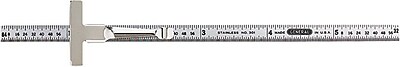General 6 in L SS 16ths Inch Flexible Precision Ruler 15 32 in W