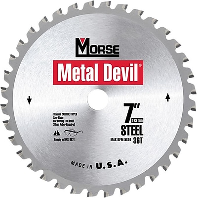 Metal Devil Carbide Cutting Edge Circular Saw Blade, 7 1\/4 in (Dia) , 5\/8 in KO Arbor