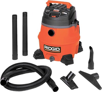 Ridgid ProVac Wet\/Dry Vacuum Cleaner, 20 ft (L) Cord, 14 gal, 168 cfm