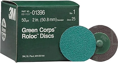 Roloc Green Corps Green AO Abrasive Disc 2 in Dia 50