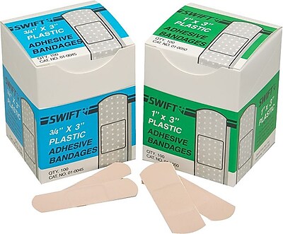 Swift First Aid 714 010045 Plastic Adhesive Bandage Strip