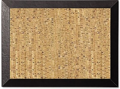 MasterVision Natural Cork Bulletin Board Black Kamashi 18x24