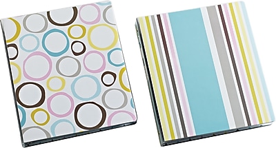 1 Carolina Pad Pattern Play Collection Vinyl Binder with Round Rings