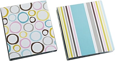 1 Carolina Pad Pattern Play Collection Vinyl Binder with Round Rings