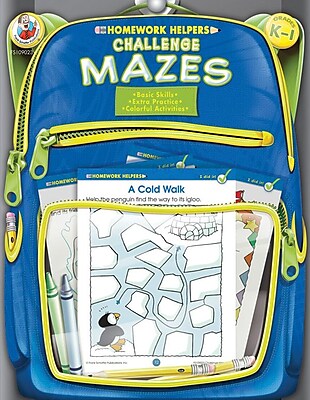 Frank Schaffer Challenge Mazes Workbook Grades K 1