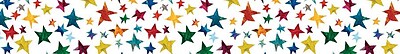 Carson Dellosa Publishing 108064 3 x 3 Straight The World of Eric Carle Sparkling Stars Border Multicolor