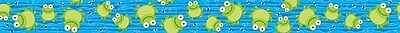 Carson Dellosa Publishing 108110 3 x 3 Straight Frogs Border Multicolor