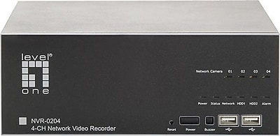 LevelOne NVR-0204 2 Way Audio H.264 MPEG-4 Part 2 MJPEG DVR System