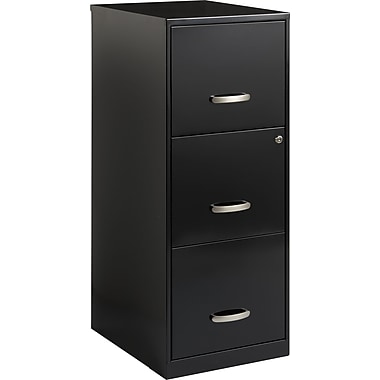 Black 2 Drawer Locking Letterlegal Size File Cabinet With