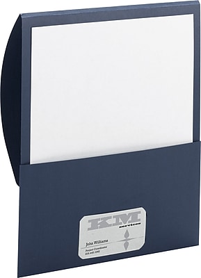 Smead Stackit Folders in Linen Stock Dark Blue 9 1 2 W x 11 1 2 5 Pk