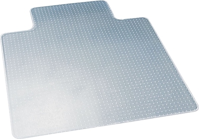 deflect o DuraMat 53 x 45 Chair Mat For Low Pile Carpeting Clear