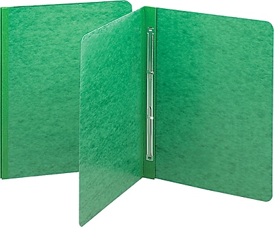 Smead Side Opening Pressboard Report Cover Prong Fastener Letter Green
