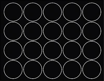 MasterVision Interchangeable Magnetic Character Black Circles