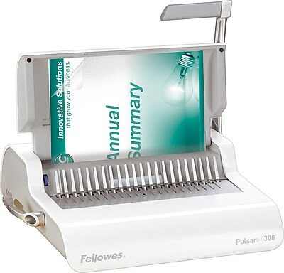 staples pulsar fellowes comb binding manual machine larger