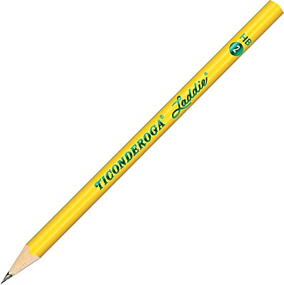 Dixon Woodcase Pencil Without Eraser HB Soft No. 2 Lead Yellow Barrel 12 Pack
