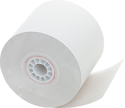 PM Company Single Ply Impact Bond Recycled Receipt Paper Roll White 2 1 4 W x 150 L 12 Pack