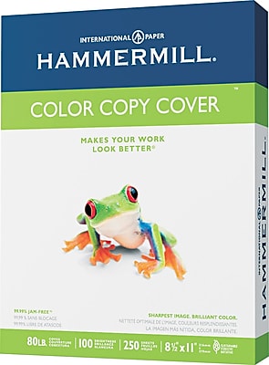 Hammermill Color Copy Digital Cover Stock Photo White 8 1 2 W x 11 L 250 Sheets