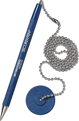 MMF Industries Secure A Pen Counter Pen Medium Blue Ink