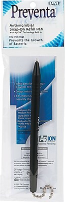 PM Company Refill For PMC Preventa Standard Antimicrobial Counter Pen Medium Point Black Ink