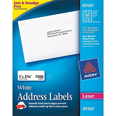 What are some features of Avery address labels?