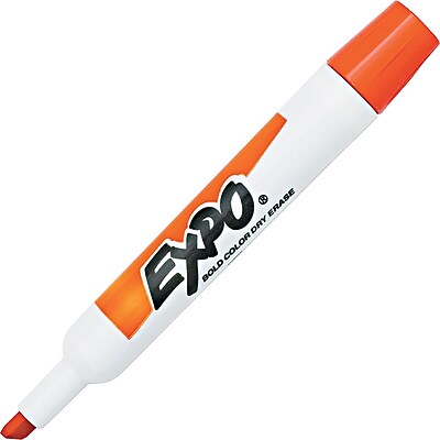 orange expo erase dry marker pack staples chisel larger