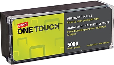 Staples One TouchPremium Staples 1 4 Leg Length 5 000 Pack