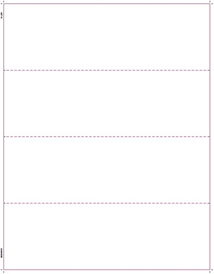 TOPS W 2 Tax Form 1 Part 4 per page blank front and back White 8 1 2 x 11 50 Sheets Pack
