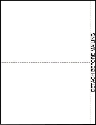 TOPS 1099 Blank Front and Back Tax Form 1 Part 2 page White 8 1 2 x 11 50 Sheets Pack
