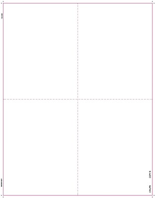 TOPS 1099R Tax Form 1 Part 4 Up Blank Front w B C Backers White 8 1 2 x 11 50 Sheets Pack