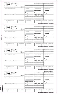 TOPS W 2 Tax Form 1 Part Employer s copies White 8 1 2 x 14 50 Sheets Pack