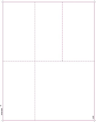 TOPS W 2 or 1099 Blank Front and Back Tax Form 1 Part White 8 1 2 x 11 50 Sheets Pack