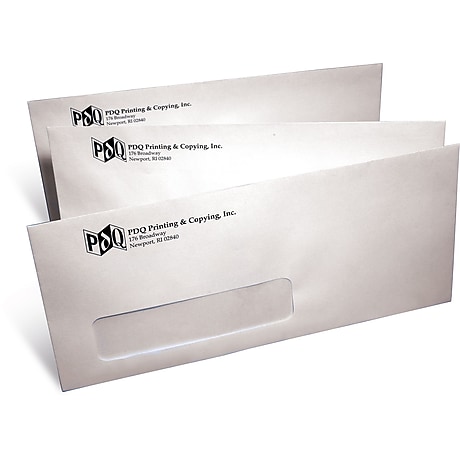 10 window envelopes custom printed