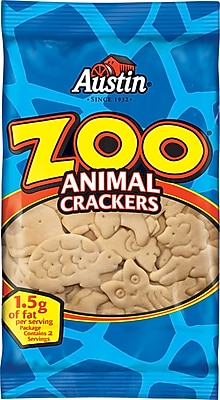 Austin Zoo Animal Crackers 2 oz. Bags 36 Bags Box