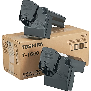 Toshiba Black Toner Cartridge (T-1600D), 2/pk