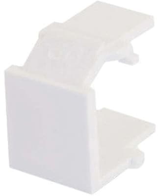 C2G 03820 Snap In Blank Keystone Insert Module White