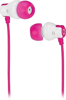Memorex CB25 In Ear Color Earbuds Pink