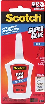 Scotch Super Glue Liquid in Precision Applicator .14oz